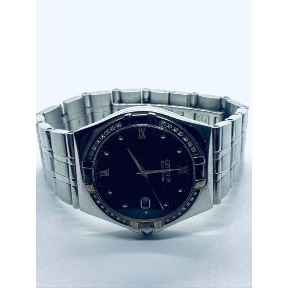 Men's Citizen Eco- Drive Diamond Watch 36mm Case